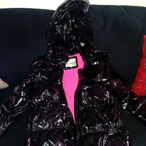 Beautiful black patent leather puffer